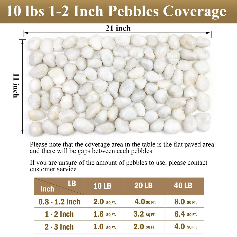 FANTIAN 10 lbs White River Rocks packaging