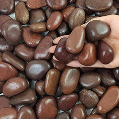 FANTIAN 5 lbs Red River Rocks in a decorative bowl