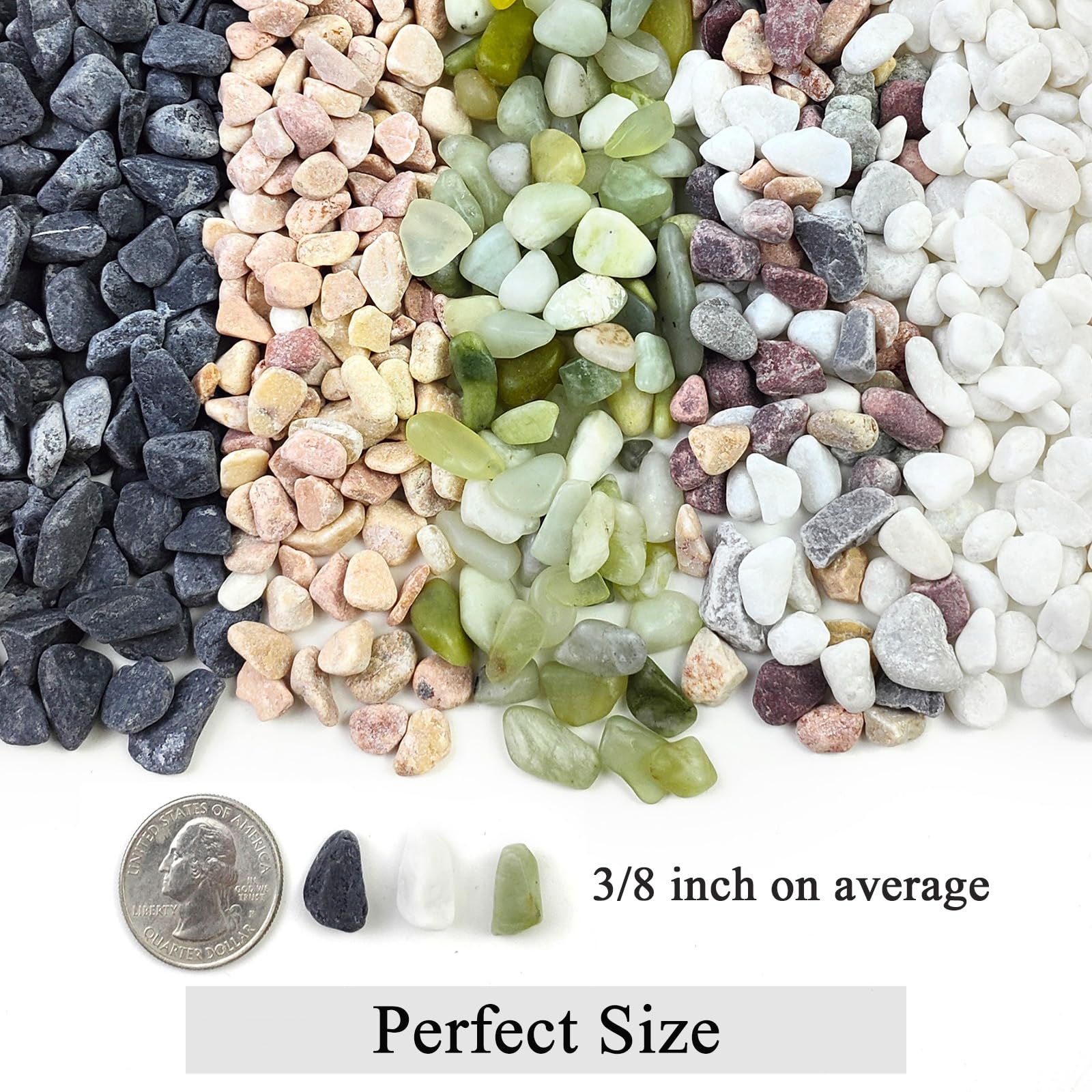 FANTIAN black gravel in a decorative garden setting