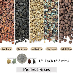 FANTIAN Black Lava Rocks in packaging