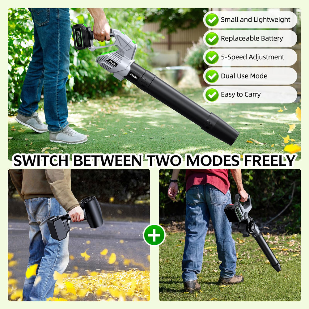 FAOGO leaf blower compact design for easy storage
