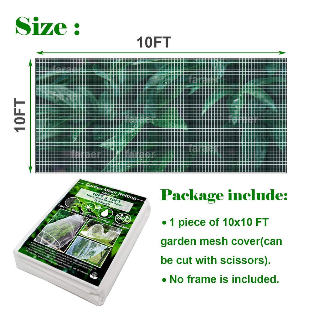 FARAER Garden Barrier Netting 10x10ft showing fine mesh detail