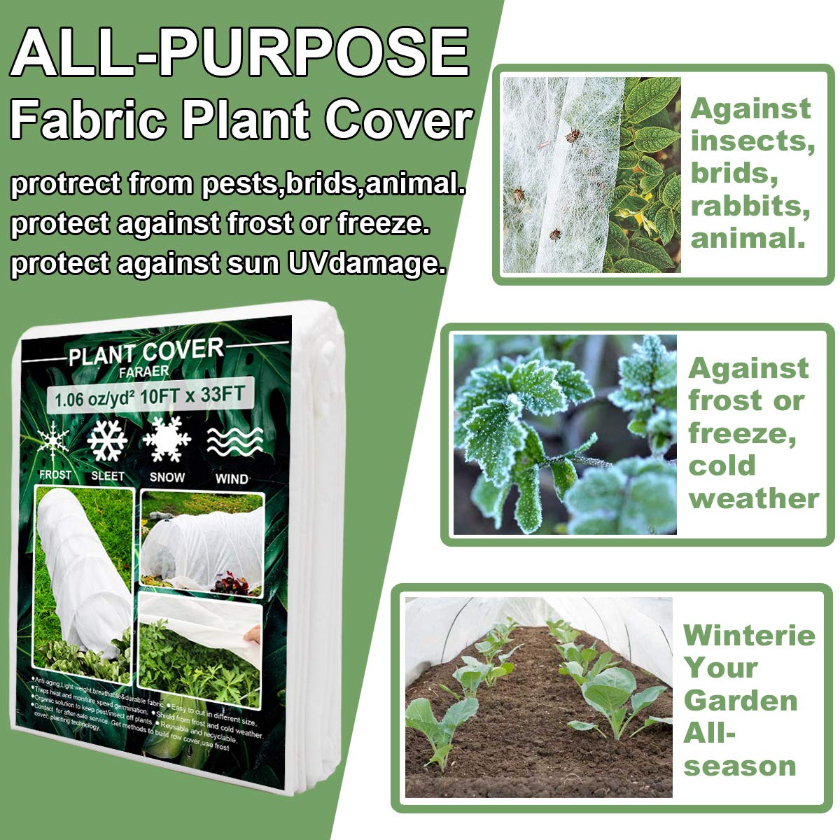 FARAER Plant Cover protecting plants from frost
