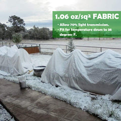 FARAER Plant Cover secured with landscape pins