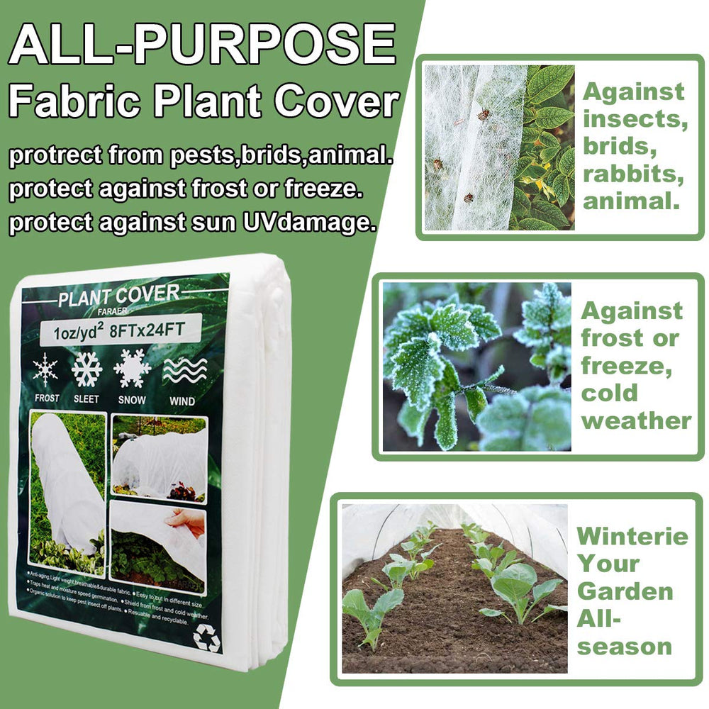 FARAER plant cover showing lightweight fabric
