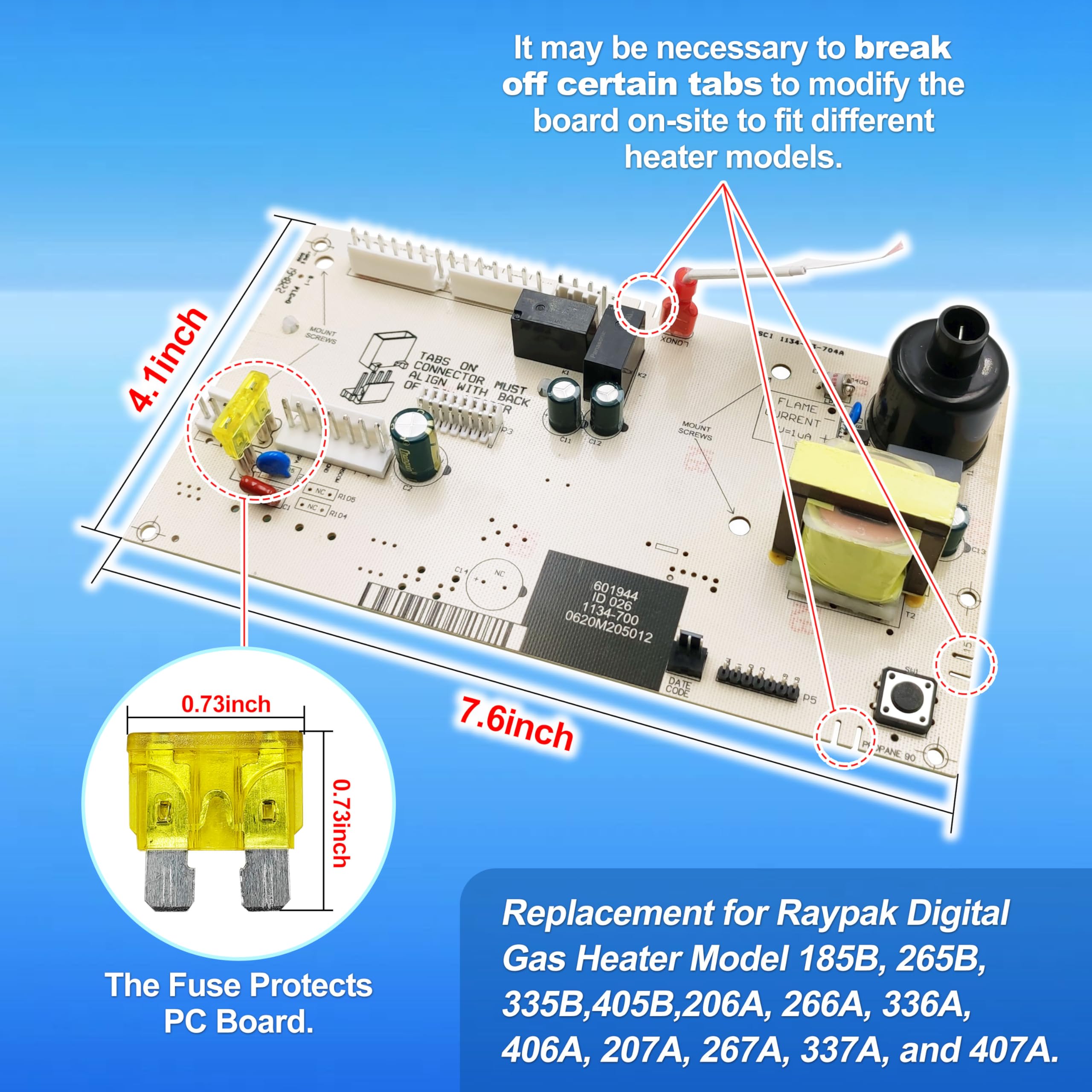 FARAMZ 013464F LCD display screen close-up