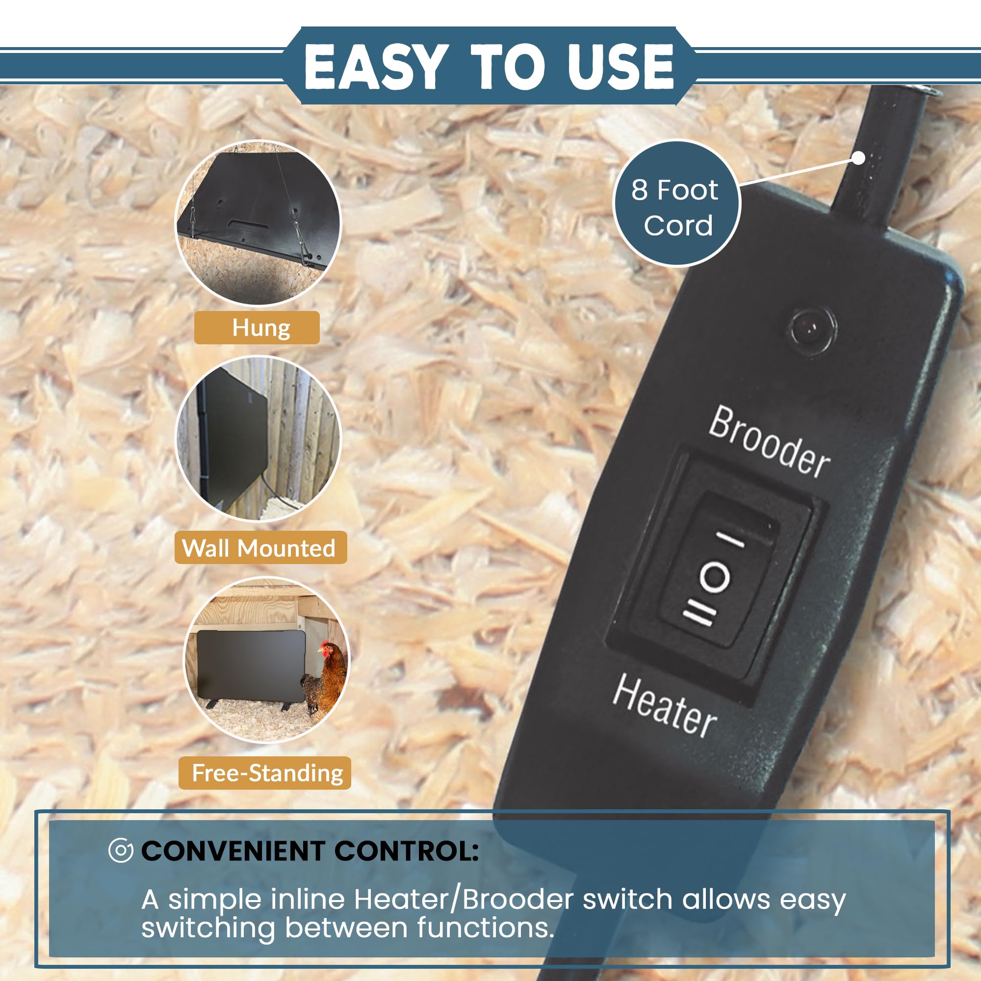 Farm Innovators chicken coop heater assembly manual