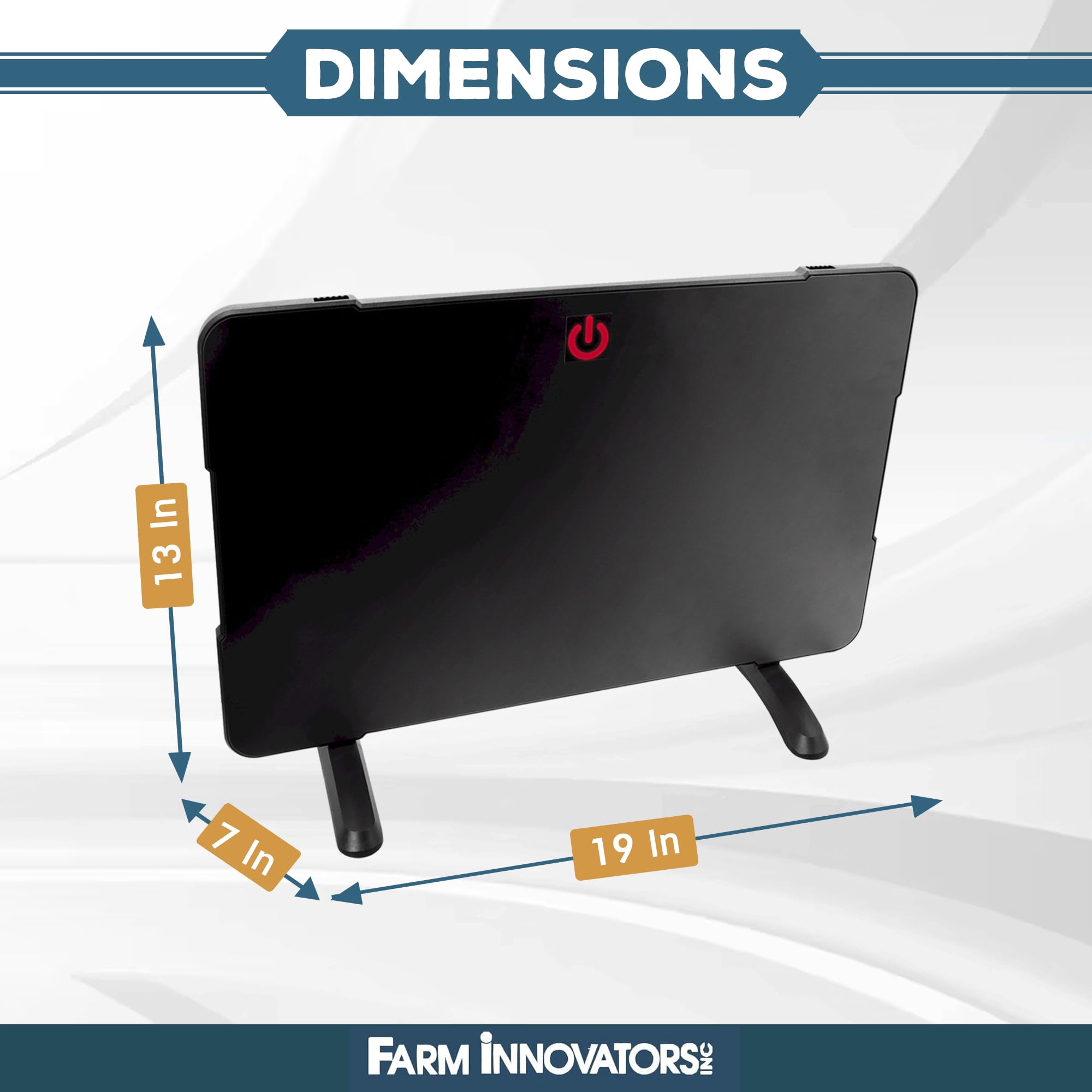 Farm Innovators chicken coop heater dimensions