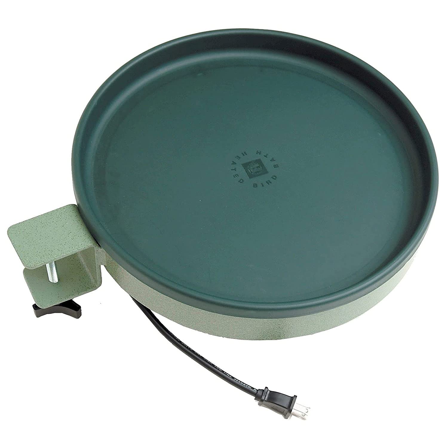 Farm Innovators Heated Bird Bath front view in green