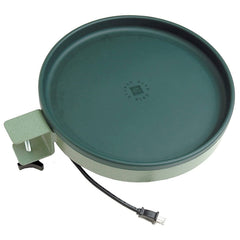 Farm Innovators Heated Bird Bath front view in green