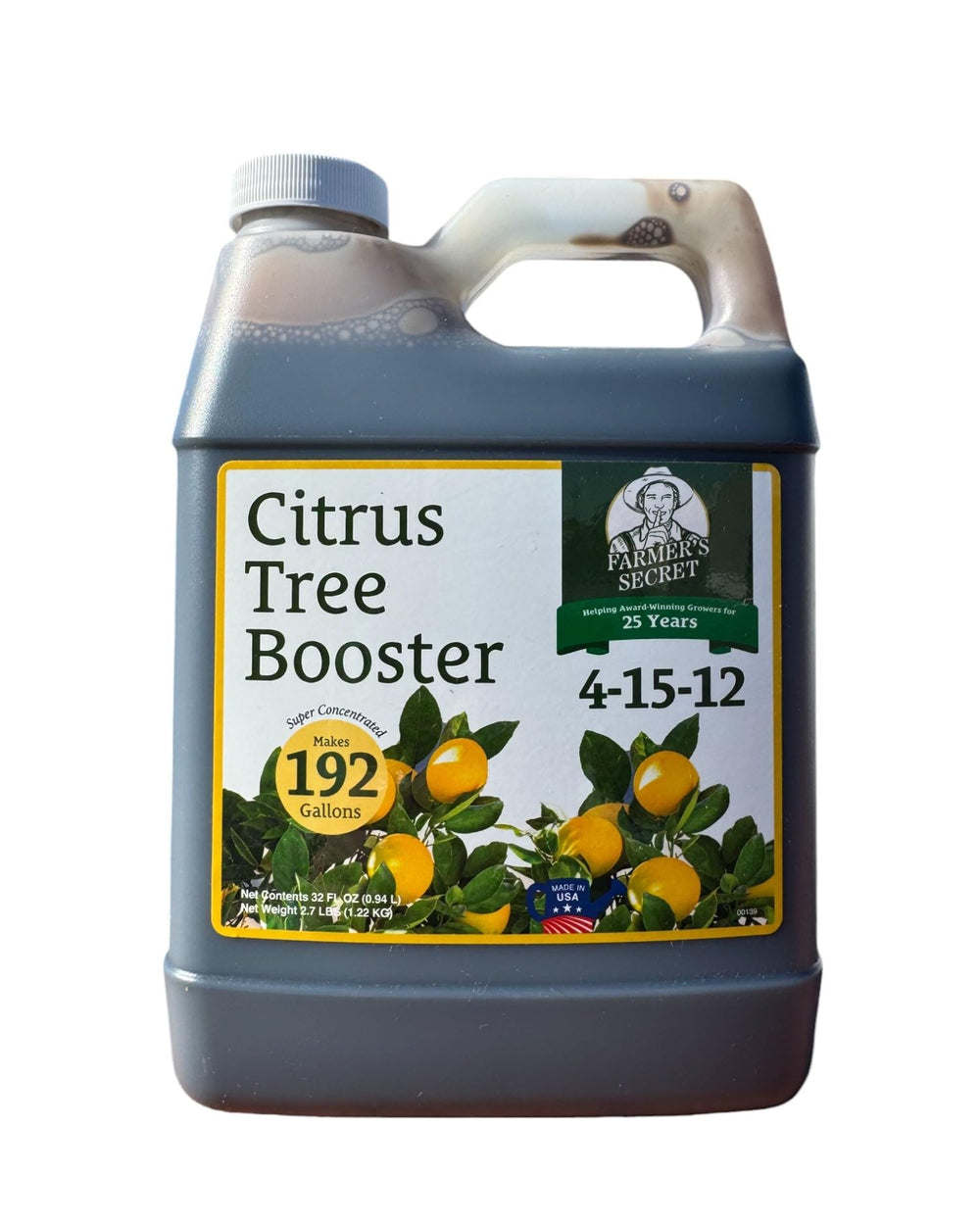 Farmer's Secret Citrus Tree Fertilizer 32oz bottle front view