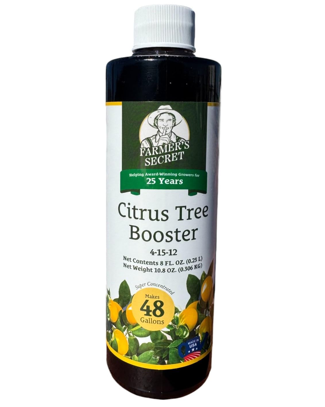 Farmer's Secret Citrus Tree Fertilizer 8oz front view