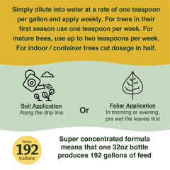 Farmer's Secret Citrus Tree Fertilizer application on citrus tree