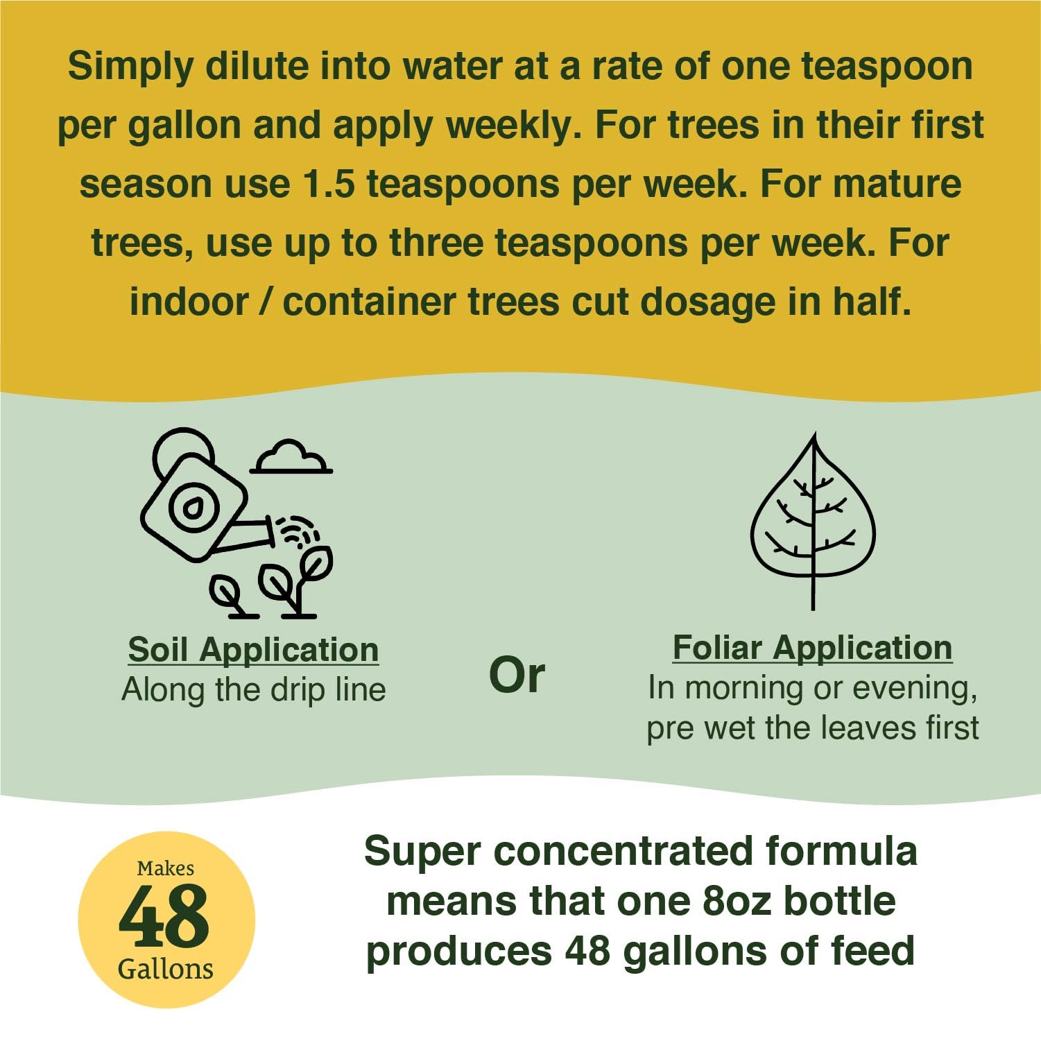 Farmer's Secret Palm Tree Fertilizer application on palm tree