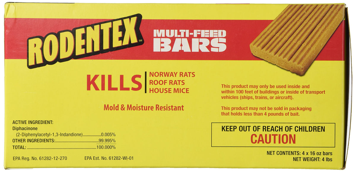 Farnam Rodentex Multi-Feed Bars 4 lbs package front view