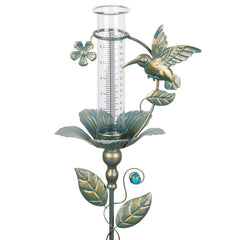 Fastruggle Hummingbird Decorative Rain Gauge front view