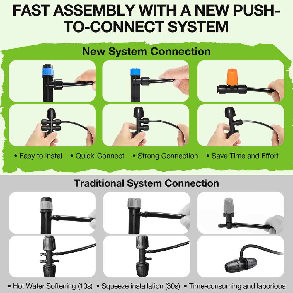 Faucet adapter included in the MIXC drip irrigation kit