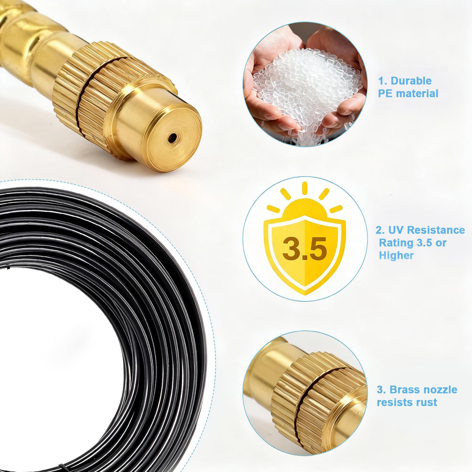 Faucet connector and male thread adapter from Thiswing kit