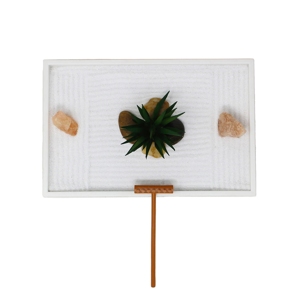 Faux air plant included in the Mini Zen Garden Kit