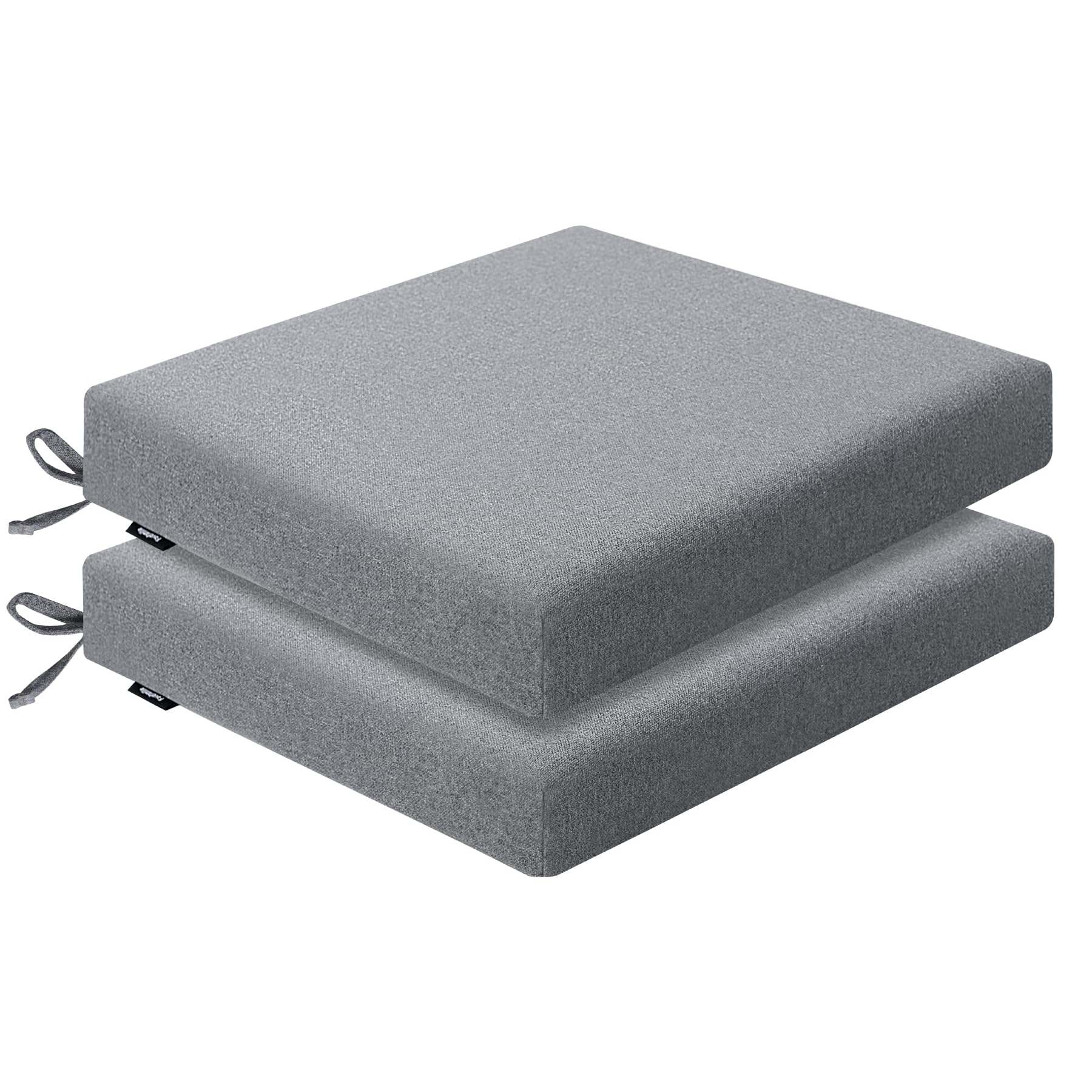 Favofamilie outdoor chair cushions set of 2 dark grey front view