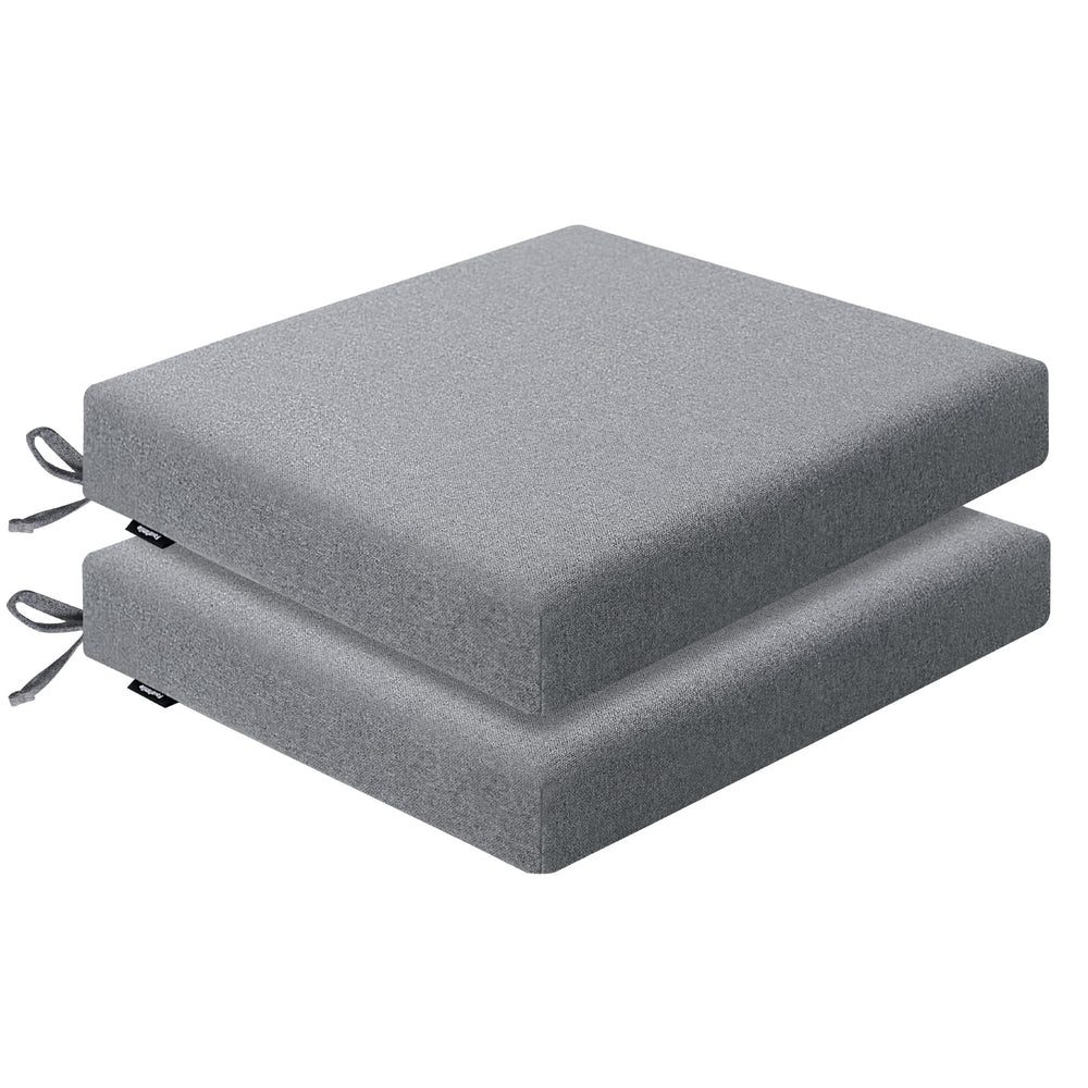 Favofamilie outdoor chair cushions set of 2 dark grey front view