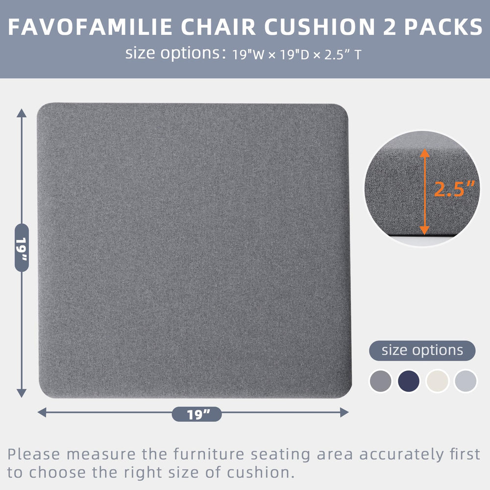 Favofamilie outdoor chair cushions side view showing thickness