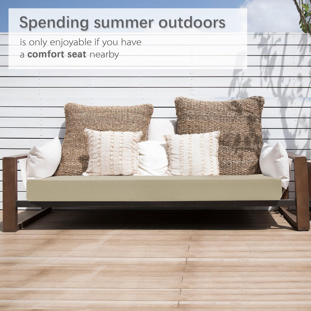 Favoyard cushion in garden setting