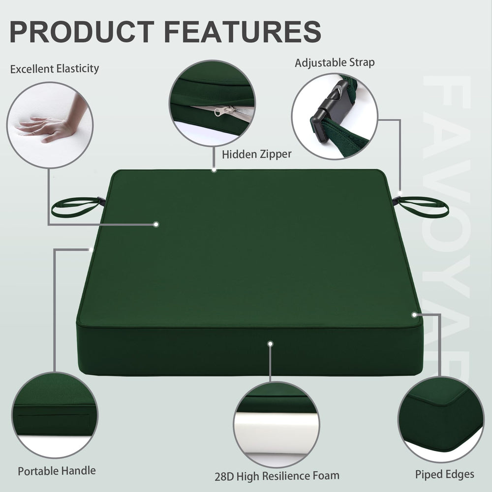 Favoyard Cushions showing thickness and comfort