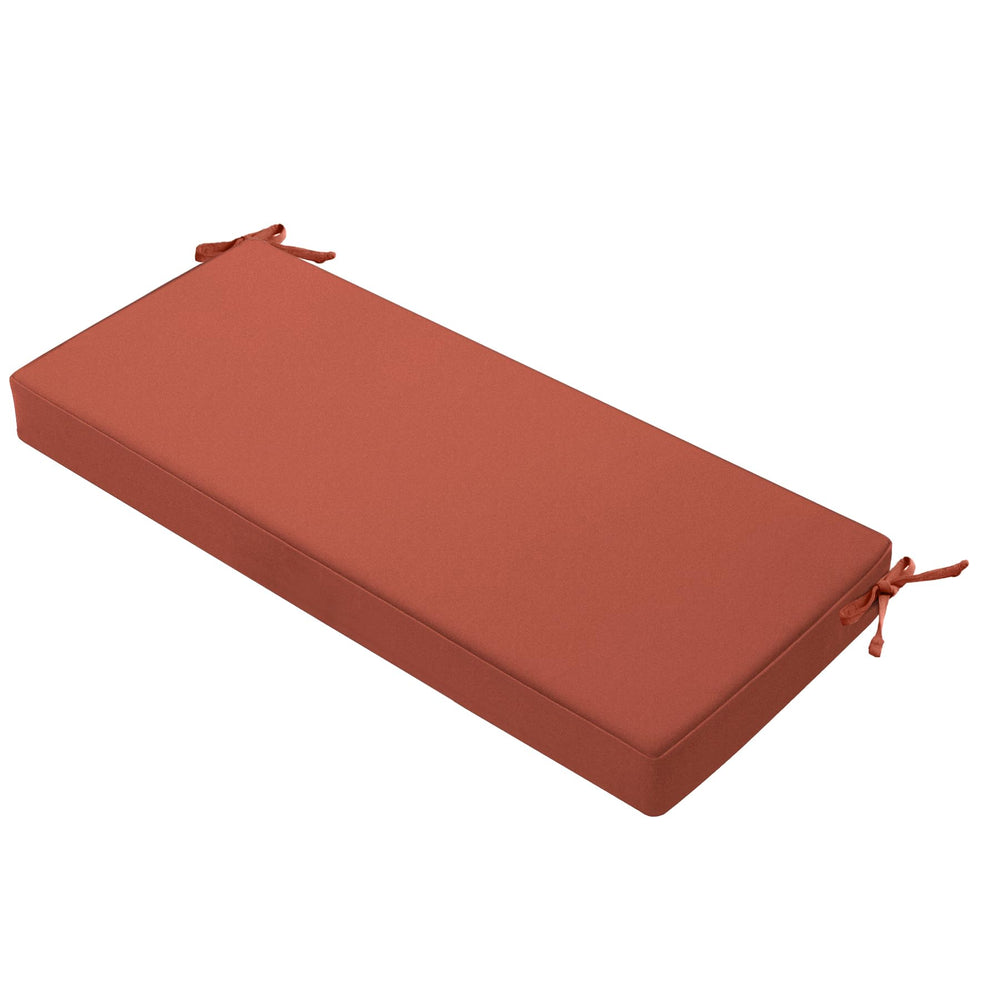 Favoyard Outdoor Bench Cushion 42 x 18 Inch in Spice Colour, front view