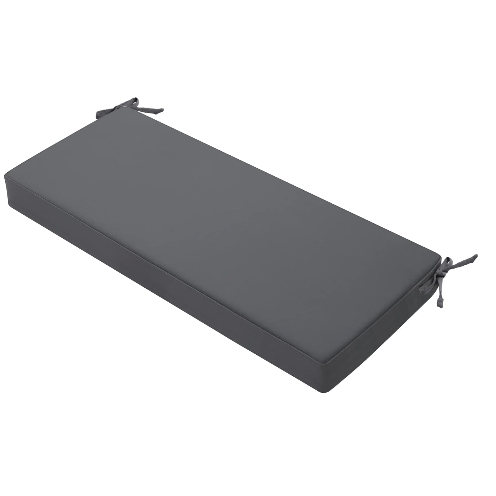 Favoyard Outdoor Bench Cushion dark gray front view