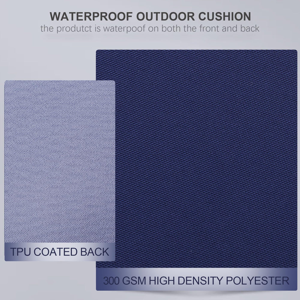 Favoyard Outdoor Chair Cushion navy blue with zipper