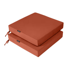 Favoyard patio chair cushion in spice colour front view