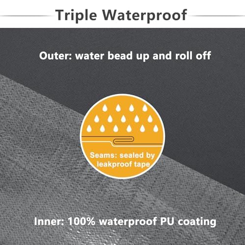 Favoyard Patio Chair Cushion showing waterproof cover