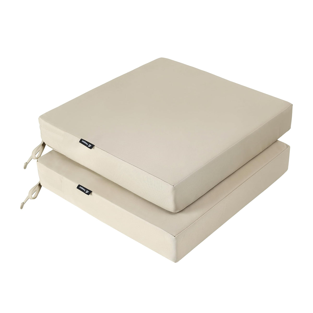 Favoyard patio chair cushions beige front view