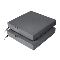 Favoyard patio chair cushions front view in dark grey