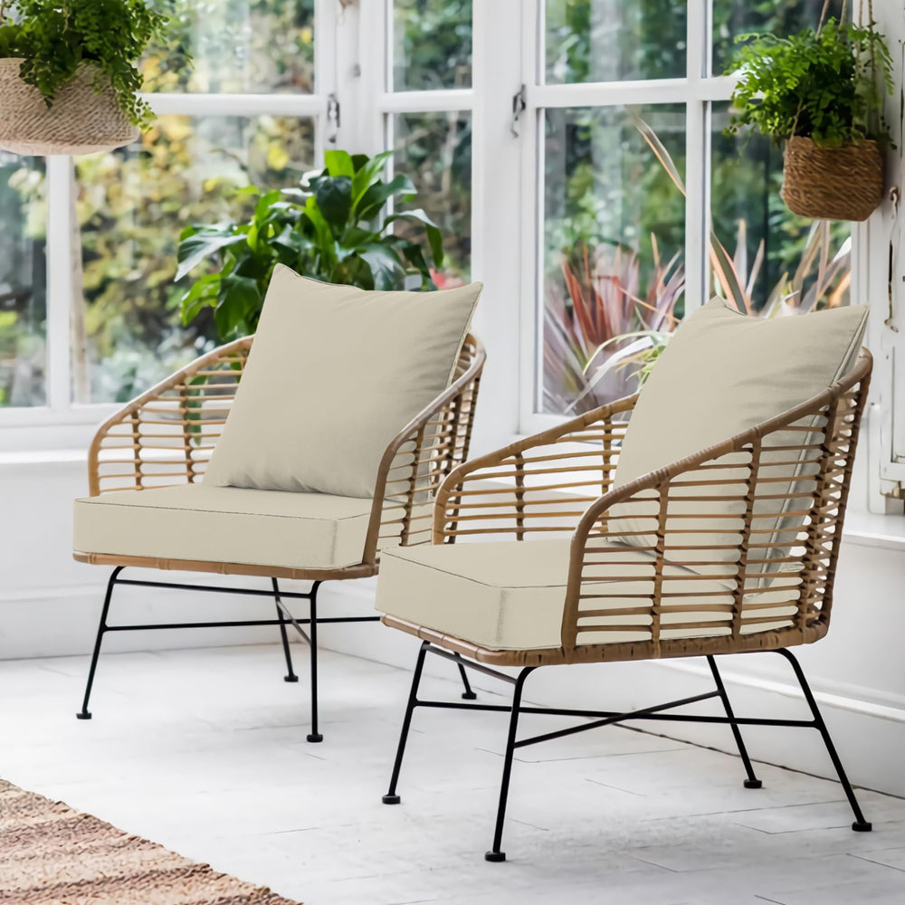 Favoyard patio cushion in a garden setting