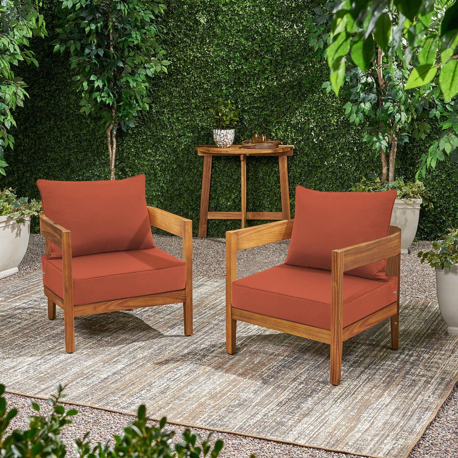 Favoyard patio cushions showcasing durable fabric
