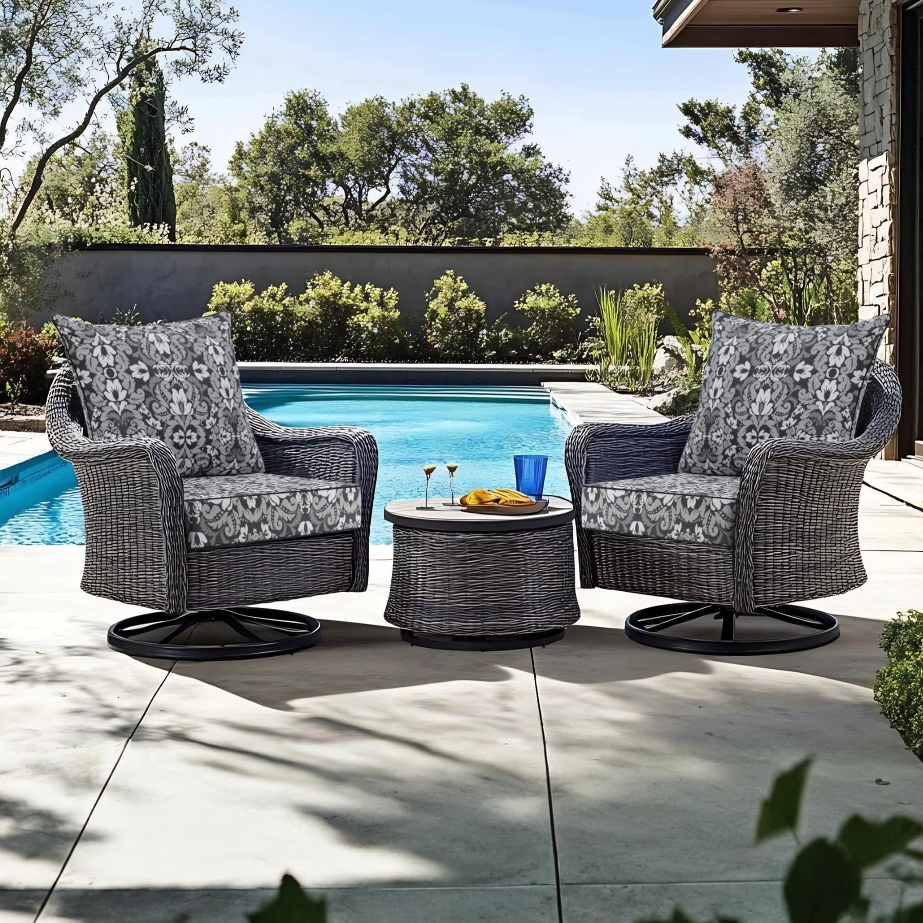 Favoyard seat cushion 24 x 24 inches with removable cover