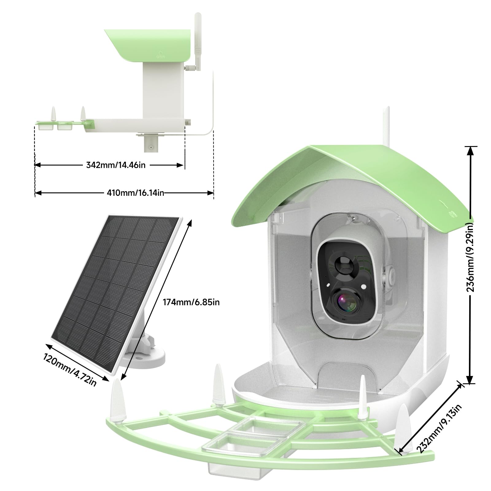 Fazoxo Smart Bird Feeder night vision capability