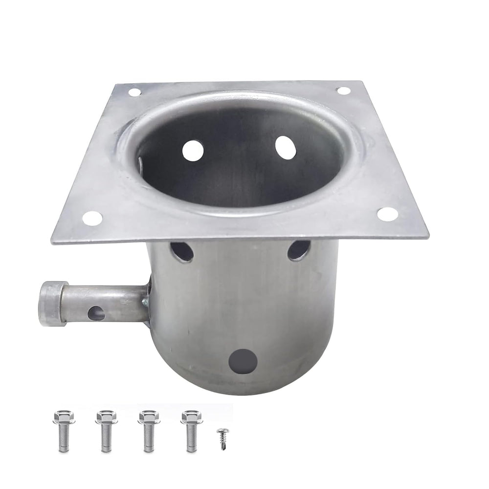 FCCUM Fire Burn Pot front view with screws included