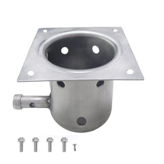 FCCUM Fire Burn Pot front view with screws included