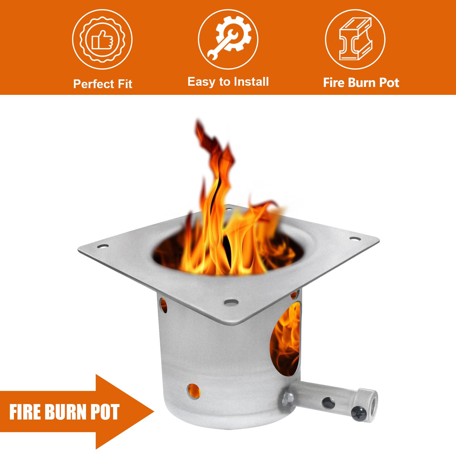 FCCUM Fire Burn Pot on a Pit Boss grill