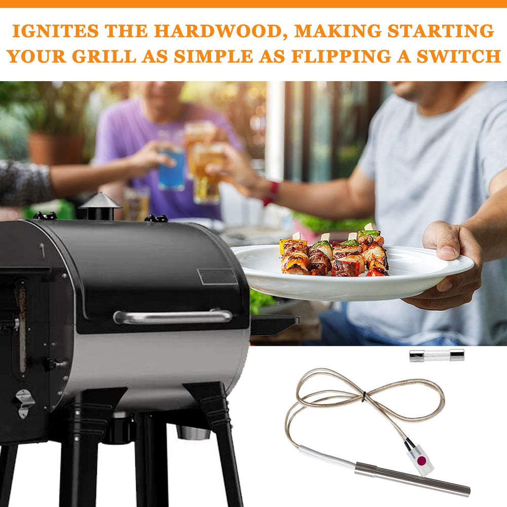 FCCUM Hot Igniter Kit on a grill ready for cooking