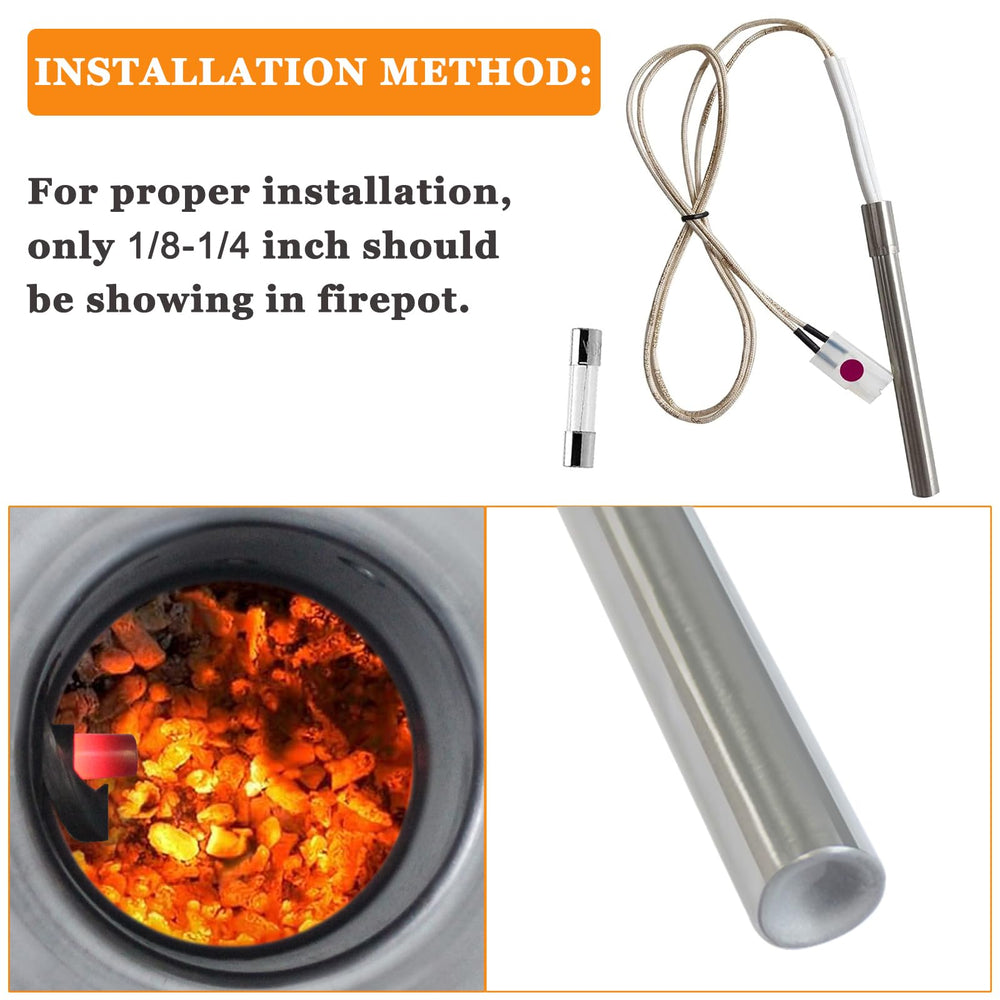 FCCUM Hot Igniter Kit side view showing wire length