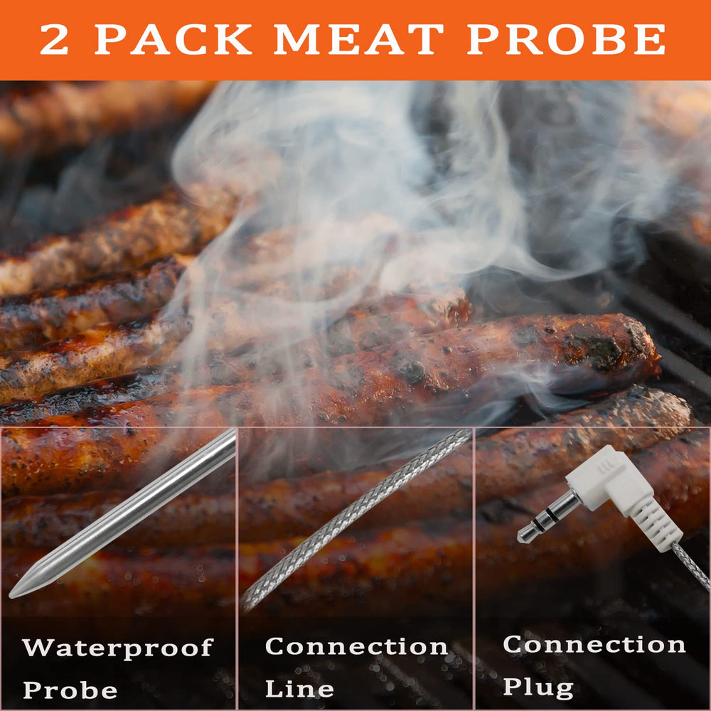 FCCUM Meat Probe in use on Traeger Grill