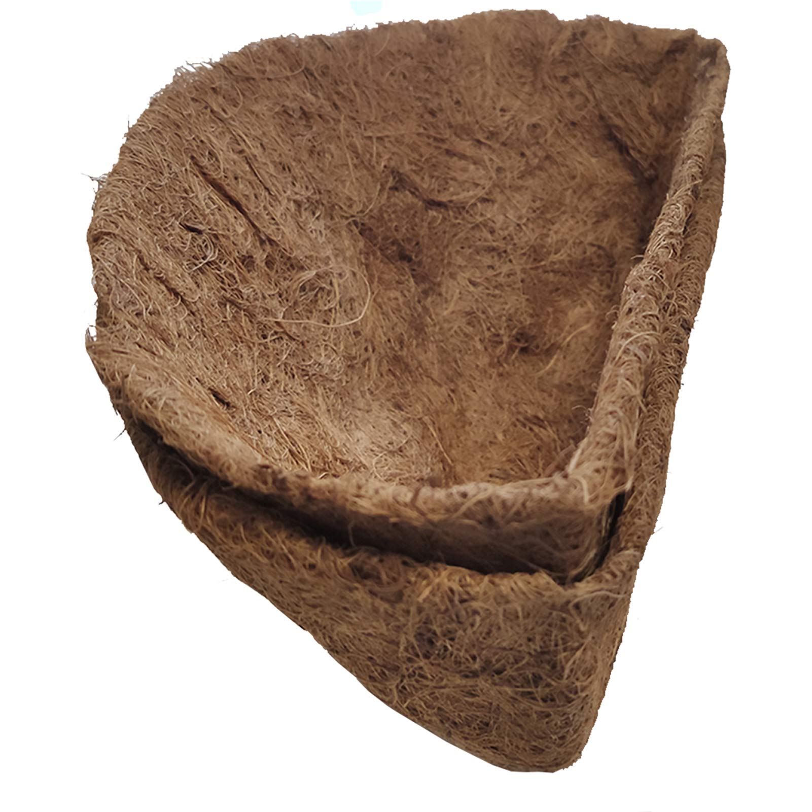 FDGARDEN 10 Inch Half Round Coconut Fiber Planter Liner front view