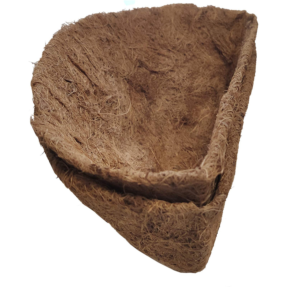 FDGARDEN 10 Inch Half Round Coconut Fiber Planter Liner front view