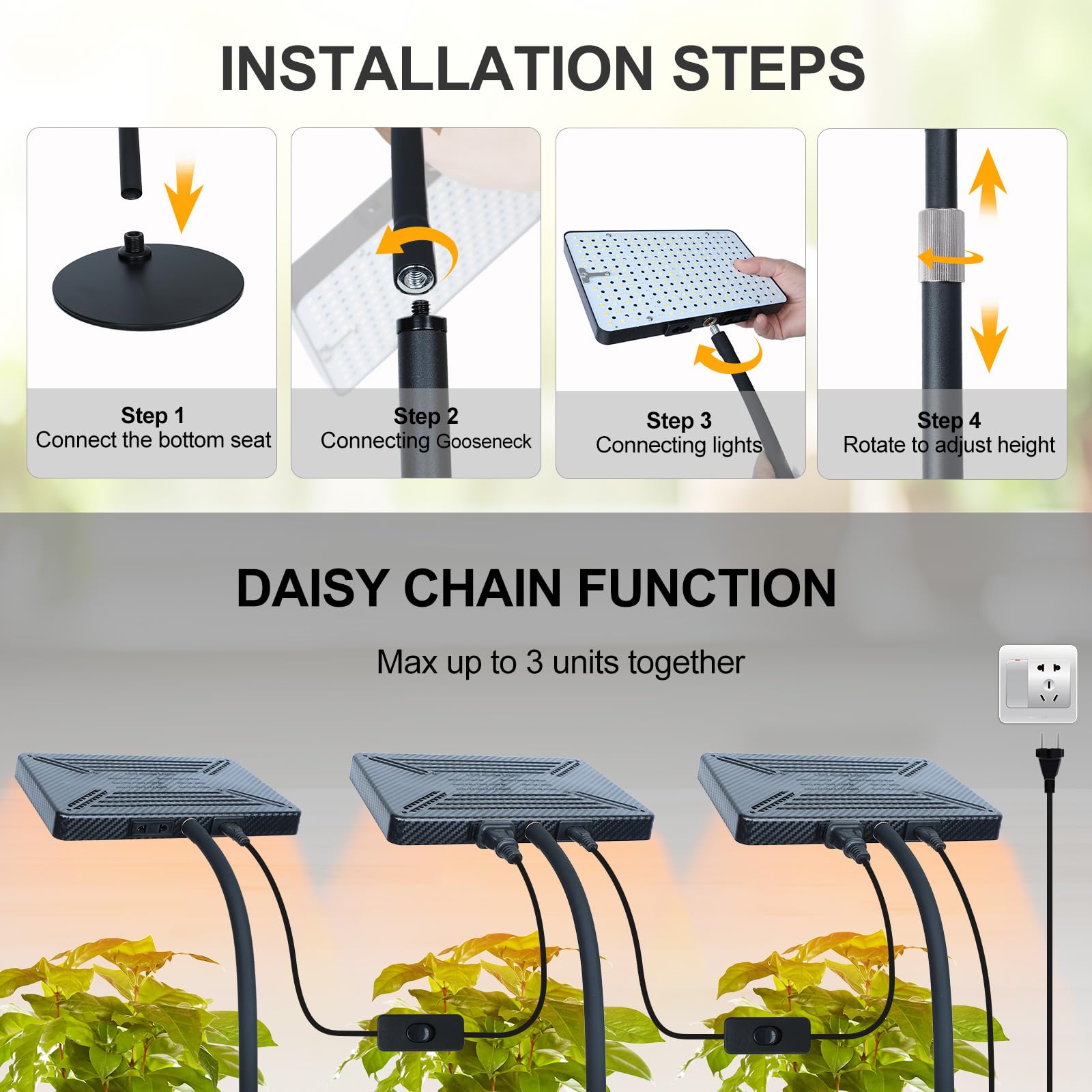 FECiDA Bonsai Grow Light packaging and accessories