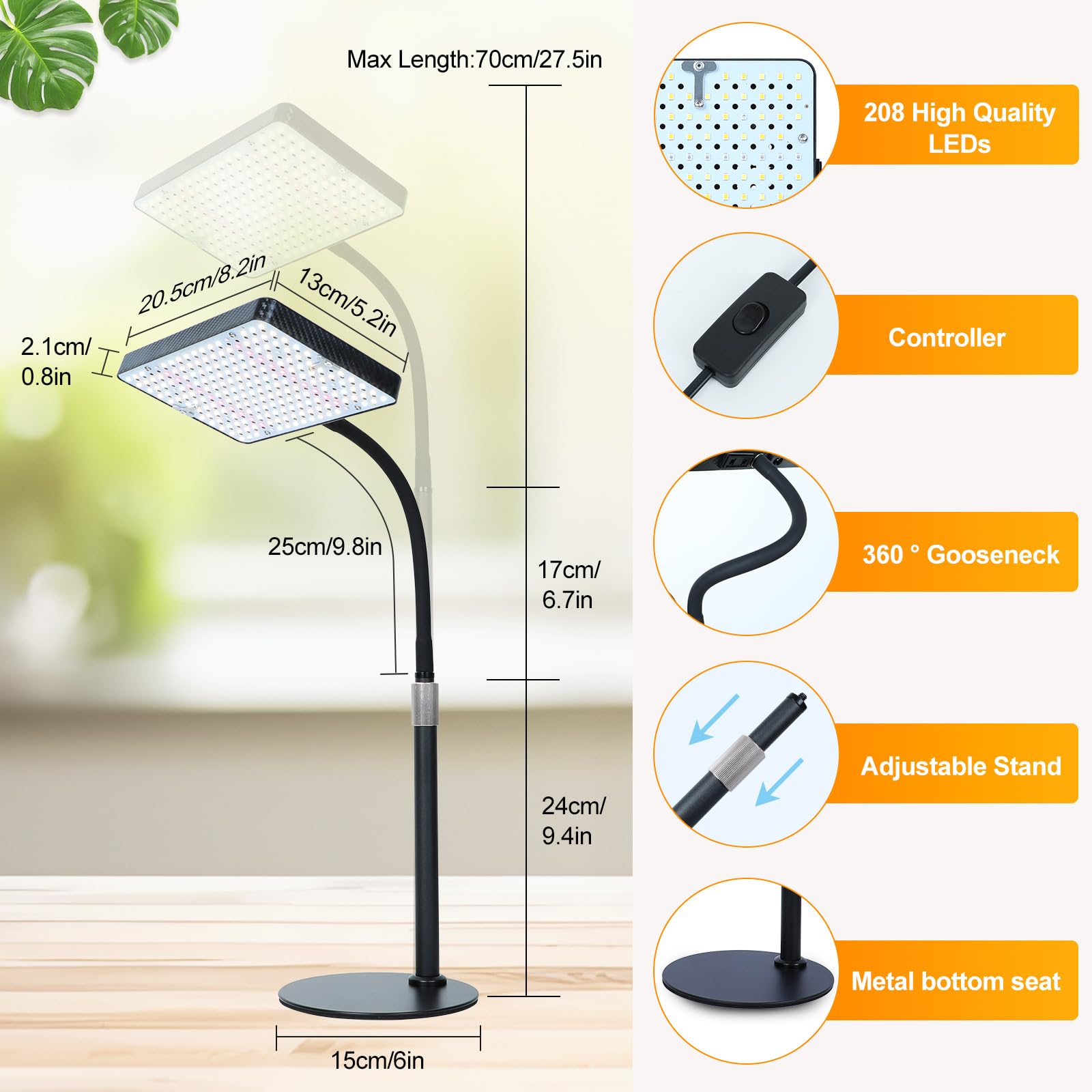 FECiDA Bonsai Grow Light stable base design