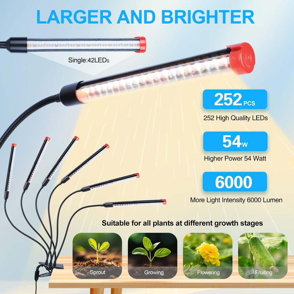 FECiDA grow light illuminating indoor plants